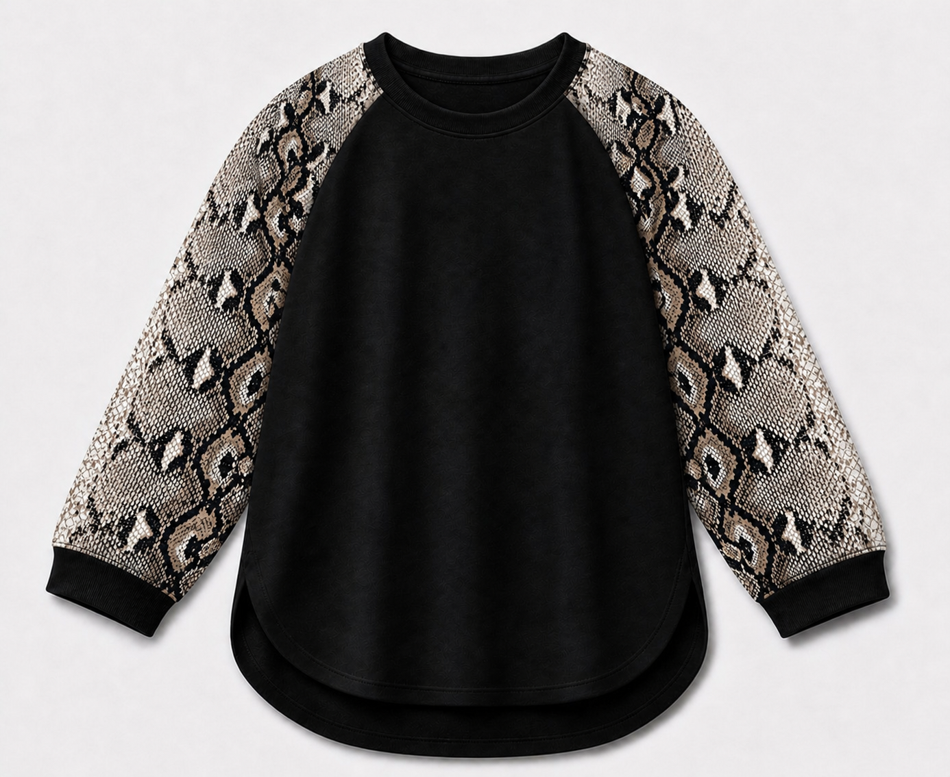 Serpent Chic Women's Relaxed Fit Raglan T-Shirt