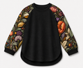 Midnight Blossom Women's Relaxed Fit Raglan T-Shirt