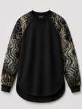 Wild Luxe Women's Relaxed Fit Raglan T-Shirt