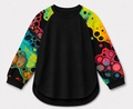 Neon Bloom Women's Relaxed Fit Raglan T-Shirt