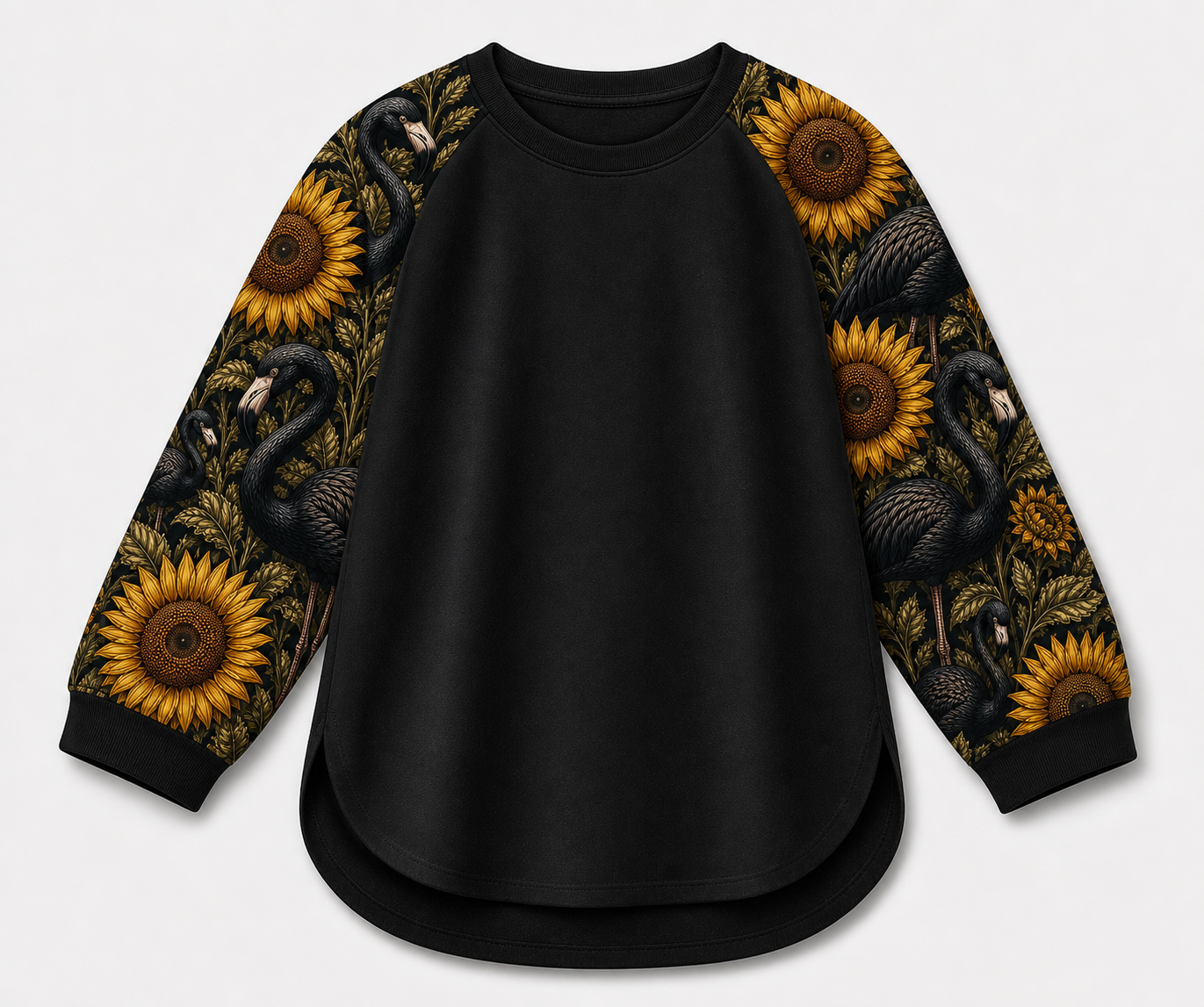 Golden Noir Women's Relaxed Fit Raglan T-Shirt