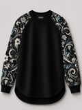 Midnight Botanica Women's Relaxed Fit Raglan T-Shirt