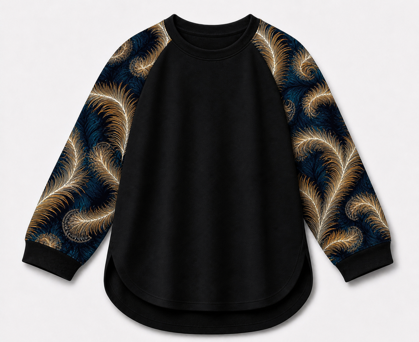Midnight Feather Women's Relaxed Fit Raglan T-Shirt