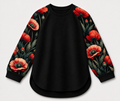 Velvet Poppy Women's Relaxed Fit Raglan T-Shirt