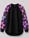Violet Bloom Women's Relaxed Fit Raglan T-Shirt