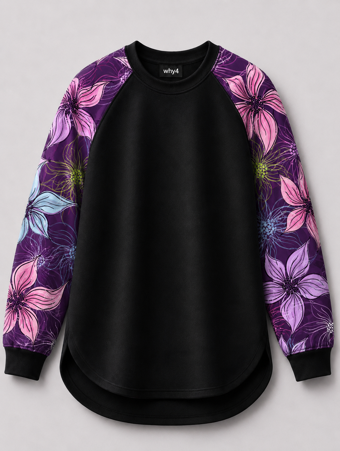 Violet Bloom Women's Relaxed Fit Raglan T-Shirt